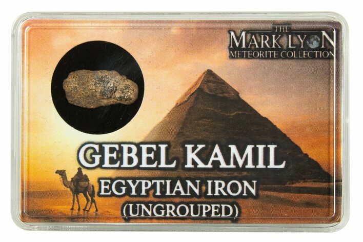 Gebel Kamil Iron Meteorite with Case - Egypt - Photo 1